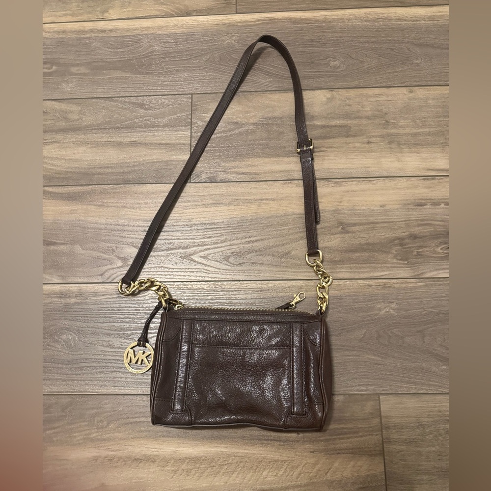 Michael Kors Brown Leather Crossbody Bag - Picture 2 of 6